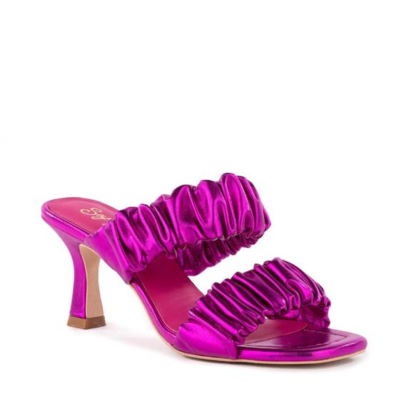 NEW SEYCHELLES leeward heel in fuchsia - Picture 2 of 3